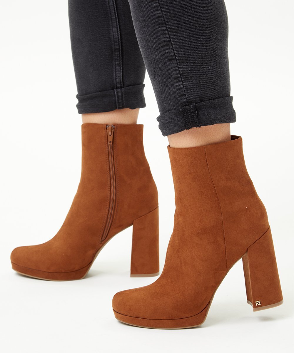 Rachel Zoe Chestnut/Medium Brown Maya Platform Boots